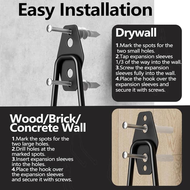 Thumbnail 4 de HSTMYFS 10 Pack Heavy Duty Garage Hooks 35kg