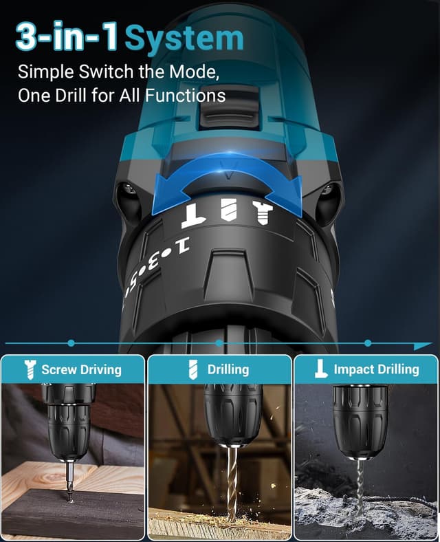 Thumbnail 2 de MHPRO Cordless Drill 21V, 42 N·m torque