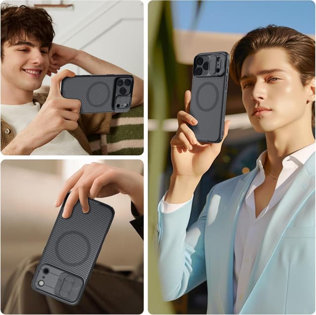 Detalle de Nillkin Magnetische Hülle CamShield Pro Ultra für iPhone 17 Pro (6,7 Zoll) mit MagSafe-Kameraschutz