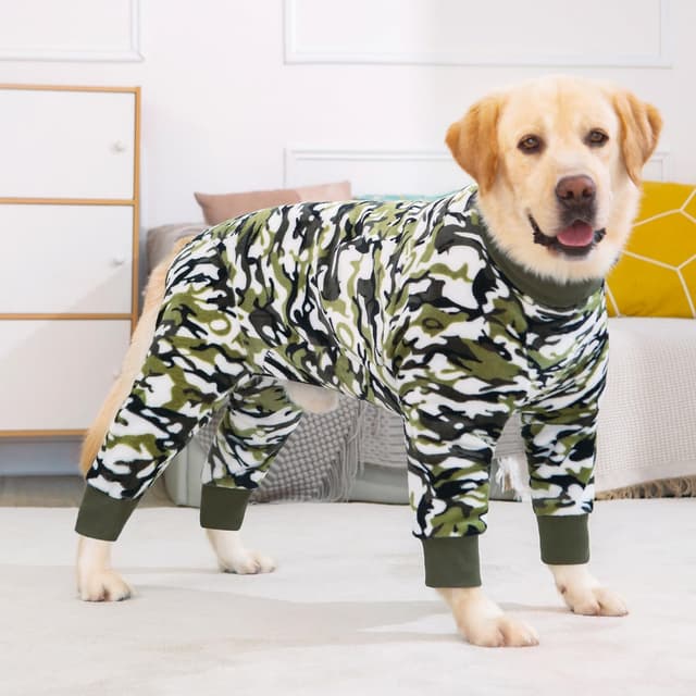 Thumbnail 6 de BT Bear Dog Winter Clothes Soft Flannel Pullover Pyjamas for Medium to Large Dogs (Camouflage)