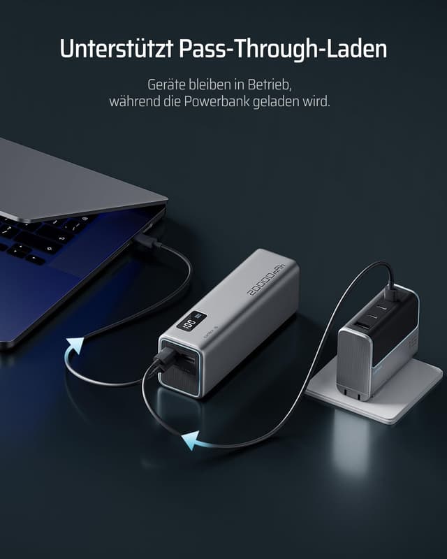 Thumbnail 2 de CUKTECH 65W Power Bank 20000mAh mit Display