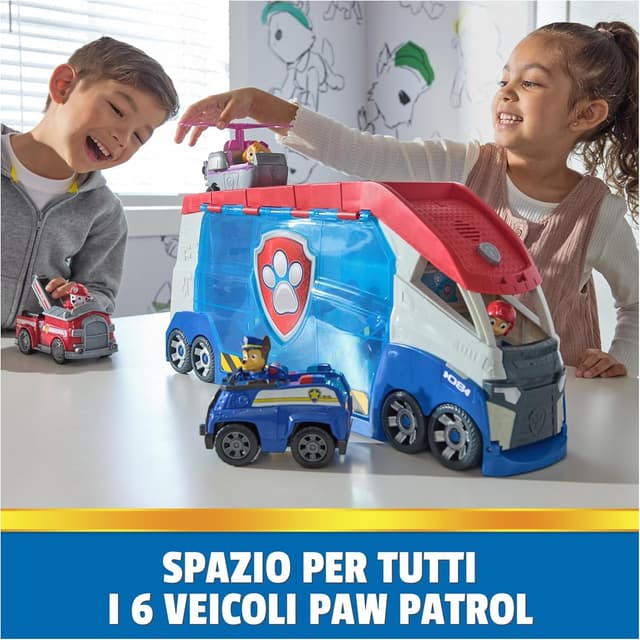 Thumbnail 6 de PAW Patroller trasformabile con lanciatore e suoni di Ryder (PAW Patrol) con quad giocattolo