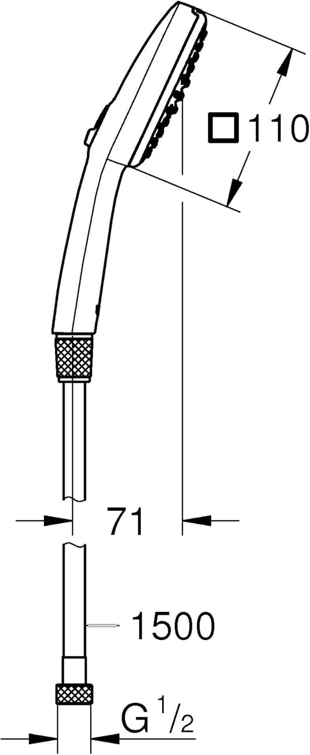 Thumbnail 5 de GROHE Vitalio Comfort 110 II ✨ Set de Teleducha con 2 Chorros