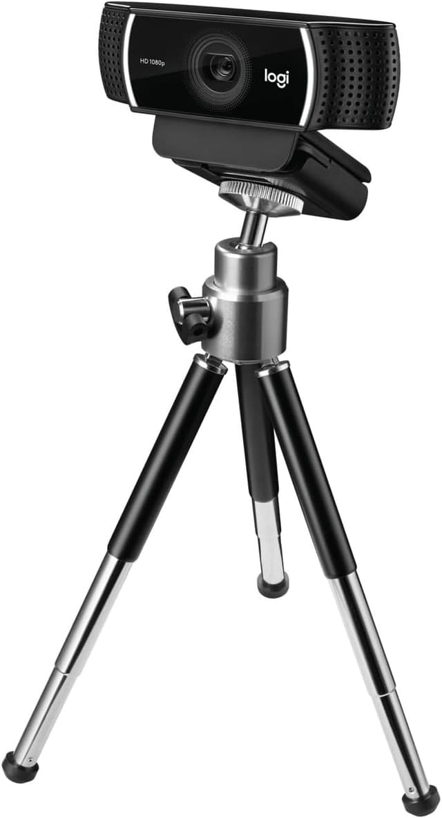 Detalle 2 de Logitech C922 Pro Stream Webcam (HD 1080p/30fps or HD 720p/60fps) with stereo audio – black