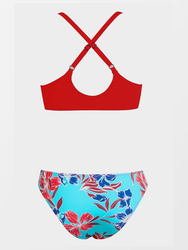 Detalle de CUPSHE bikini femme triangle à nœud et bas taille basse échancré (ensemble 2 pièces)