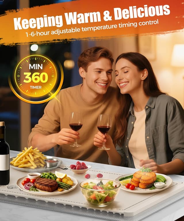 Thumbnail 5 de Extra Large Warming Mat 36 x 15 in 🍽️