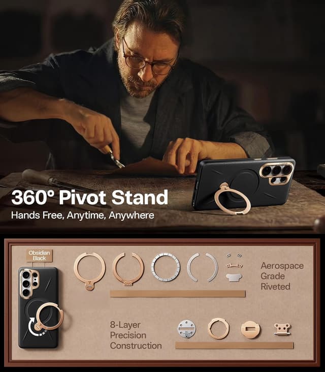 Detalle 2 de TORRAS Ostand Q3 VegSkin for Galaxy S26 Ultra