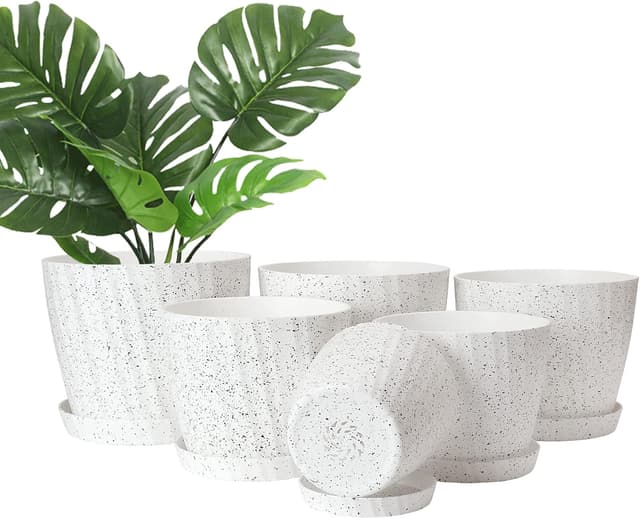 Thumbnail 6 de Plastic Plant Pots 6 pack for indoor use