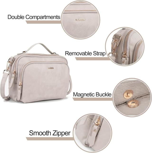 Detalle 2 de Gladdon Nude Borsa a tracolla 23,7 cm