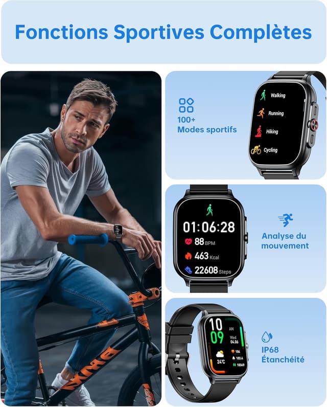 Thumbnail 3 de OUKITEL Montre Connectée 1,91