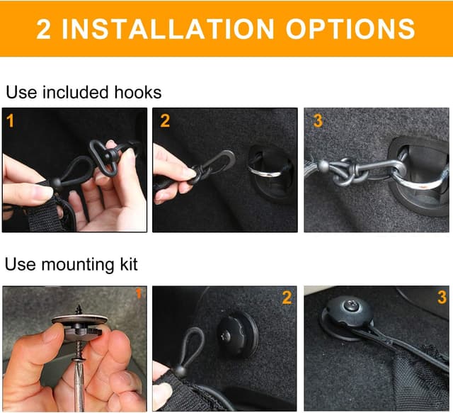 Detalle de AUTOAC Cargo Net 117 cm stretchable