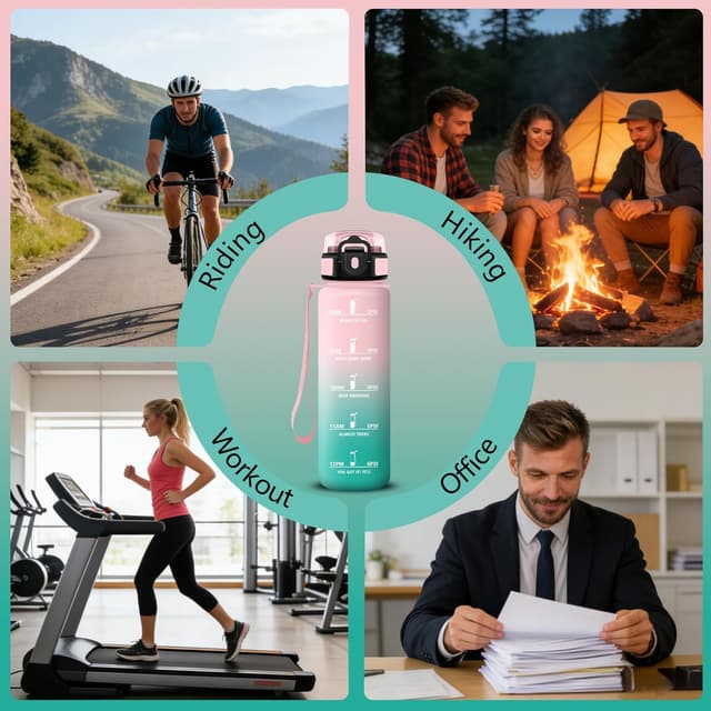 Thumbnail 6 de Grsta Botella 1 L con Pajita a prueba de fugas