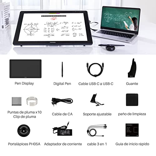 Thumbnail 8 de HUION Kamvas 22 Plus 🖥️ Tableta Gráfica con Pantalla 21.5"