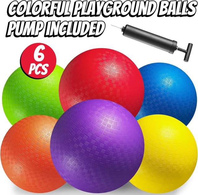Detalle 2 de 10 Inch Kickball Pack of 6 Playground Balls