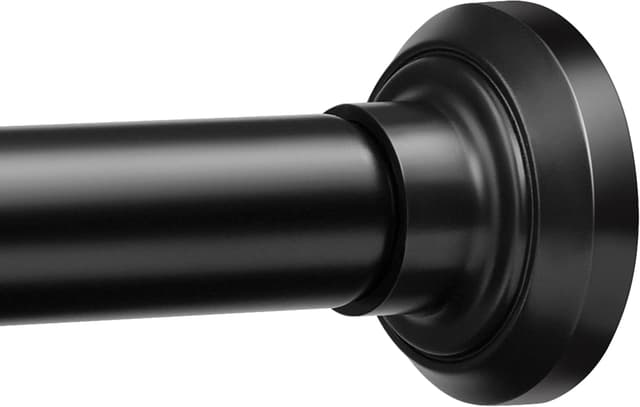 Imagen de Matte Black Shower Curtain Pole 84 cm extendable en OfertitasTOP