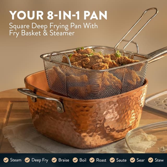 Thumbnail 3 de Gotham Steel Hammered 20 Pc Ceramic Cookware Set