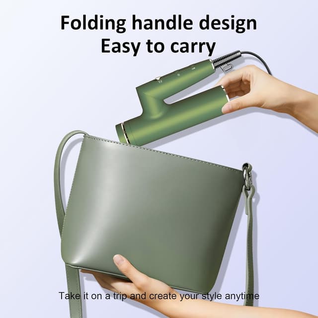 Detalle 2 de Heylike High-Speed Plasma Ion Hair Dryer with Diffuser (1500W) — 3 Heat/3 Speed, Fast Drying Brushless Motor