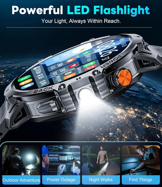 Detalle 2 de LIGE Smart Watch 1.85" HD display