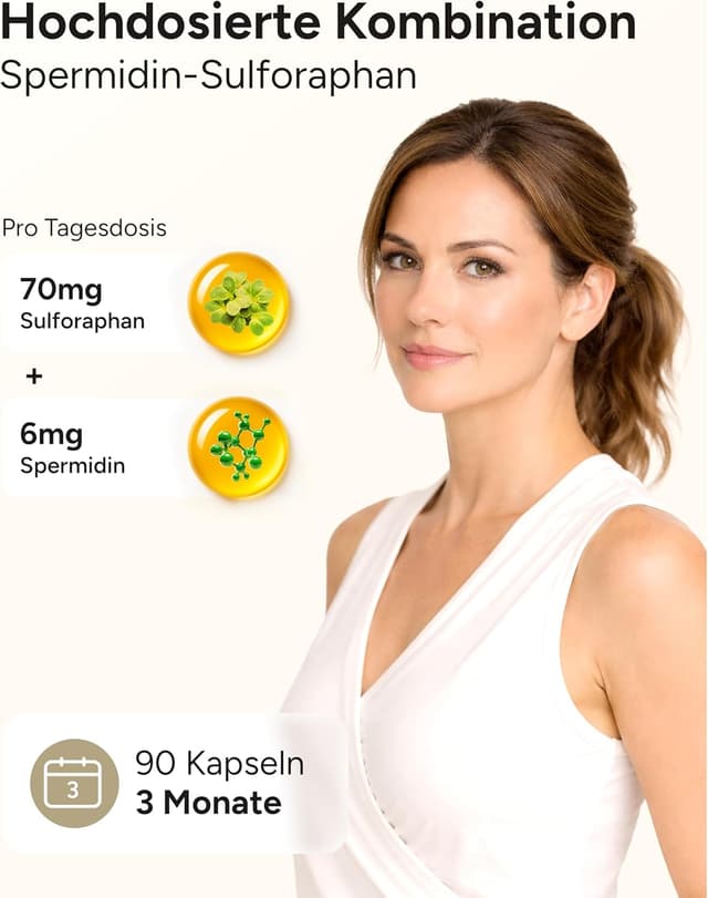 Detalle 2 de Spermidin Kapseln hochdosiert mit Sulforaphan