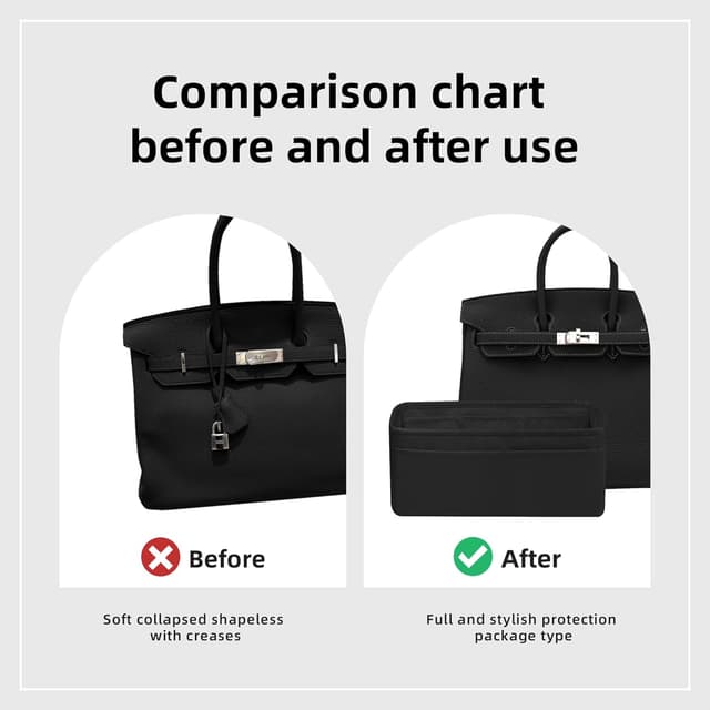 Detalle 2 de DGAZ Handbag organizer BK25 for Birkin 25