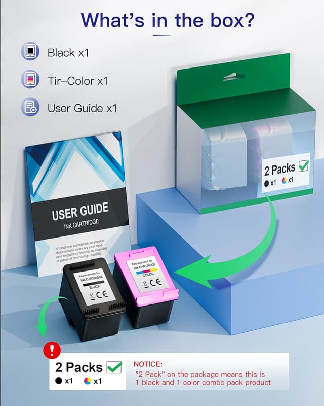 Thumbnail 3 de VVQV 301 XL Multipack Tintenkartuschen für HP-Drucker