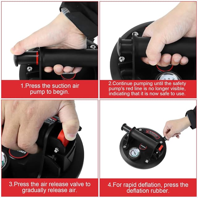 Thumbnail 5 de DEWINNER 8" Vacuum Suction Cup 660 lbs