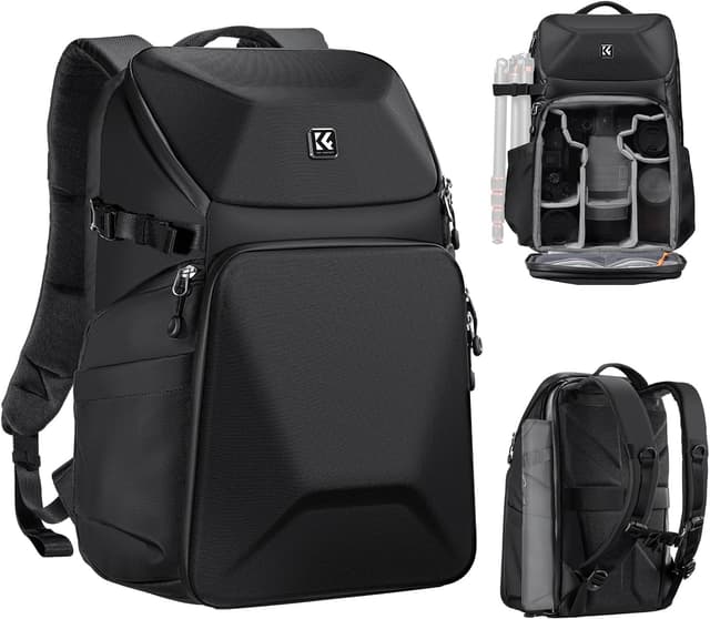 Detalle de K&F Concept 20 L Camera Backpack for DSLR/SLR/Mirrorless (water-resistant hardshell, tripod holder)