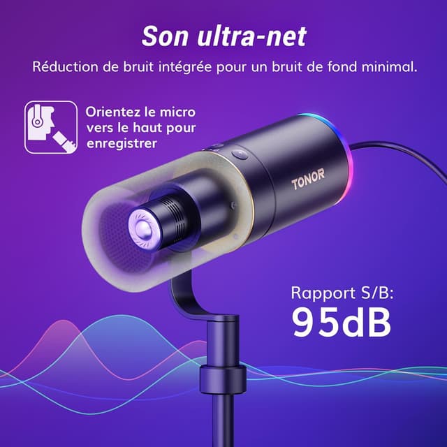 Detalle de TONOR TD520S micro gaming USB XLR