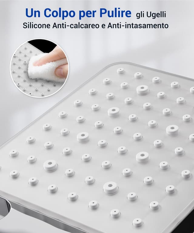 Thumbnail 4 de Newentor Soffione Doccia ad Alta Pressione 6 funzioni