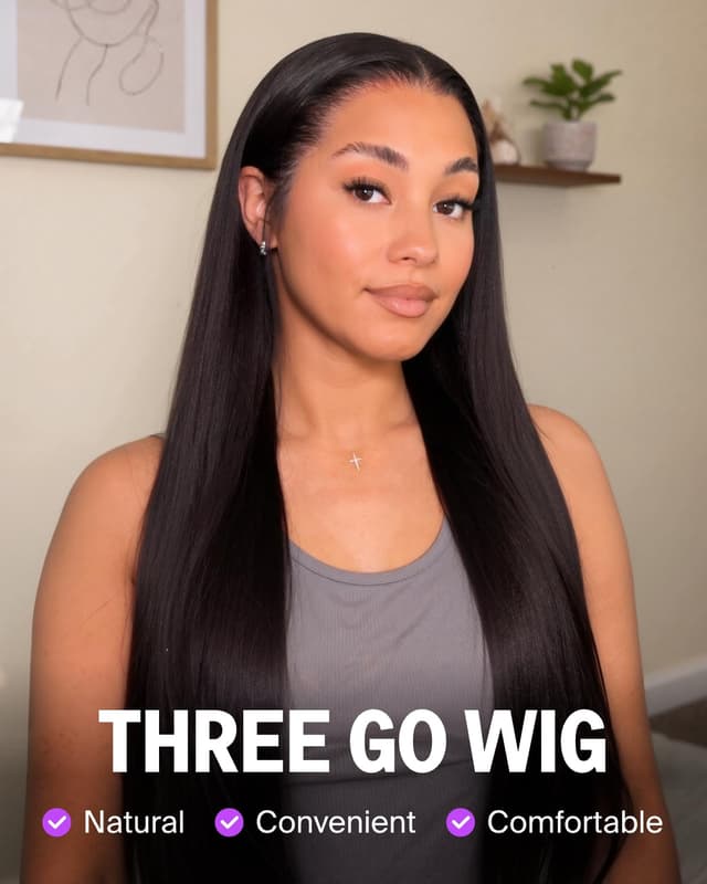 Detalle 2 de Megalook Hair 13x6 Glueless HD Lace Wig