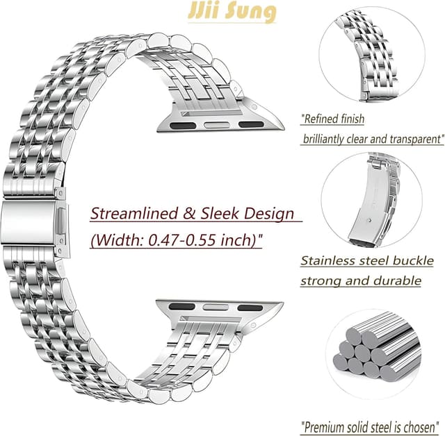 Detalle 2 de Towonshy cinturino sottile Apple Watch acciaio