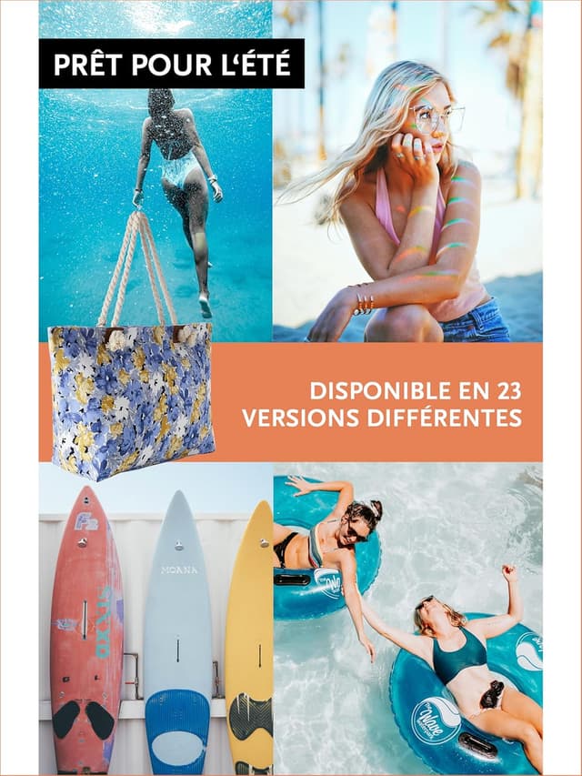Detalle 1 de DonDon sac de plage hydrofuge 58 x 38