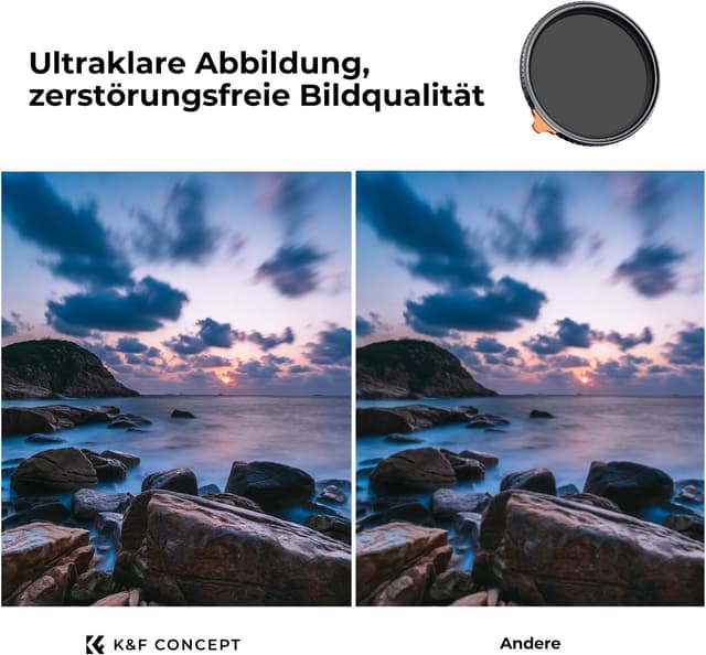 Detalle 2 de K&F CONCEPT Nano-X ND Filter 49 mm ND2-32