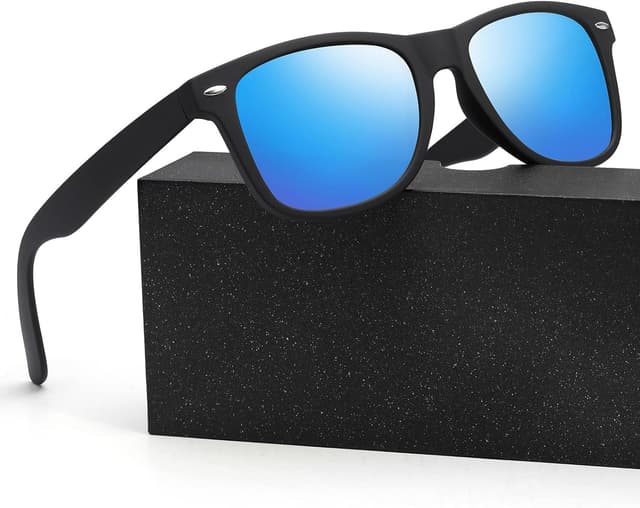 Detalle de Vufurl Ultra Light Rectangular Polarized Sunglasses (UV400) for men and women