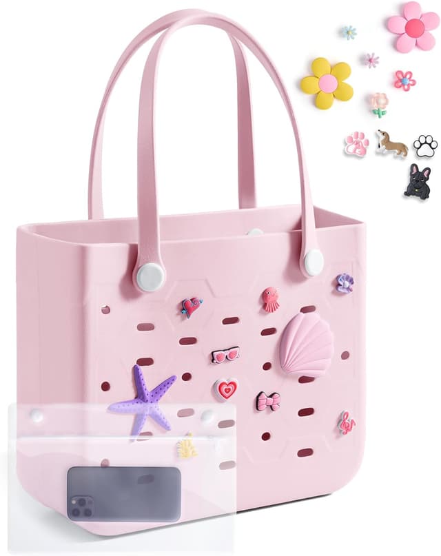 Detalle de Beach bag for women, water resistant tote