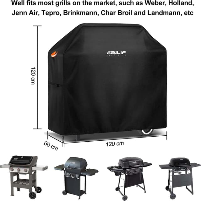 Thumbnail 1 de Ezilif Waterproof Barbecue Cover 120x60x120 cm 🍖