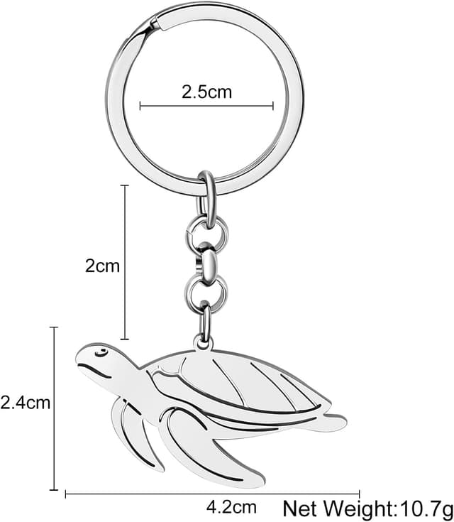 Thumbnail 4 de DUOWEI Porte-clé Tortue de Mer Émail