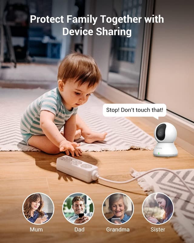 Detalle 2 de blurams 2K Pet Camera 360° PTZ for Home Security 🎥