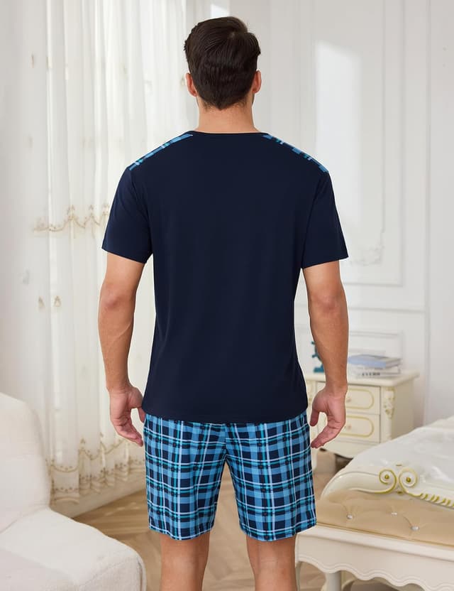 Detalle de Pyjama homme coton d’été 95% confort