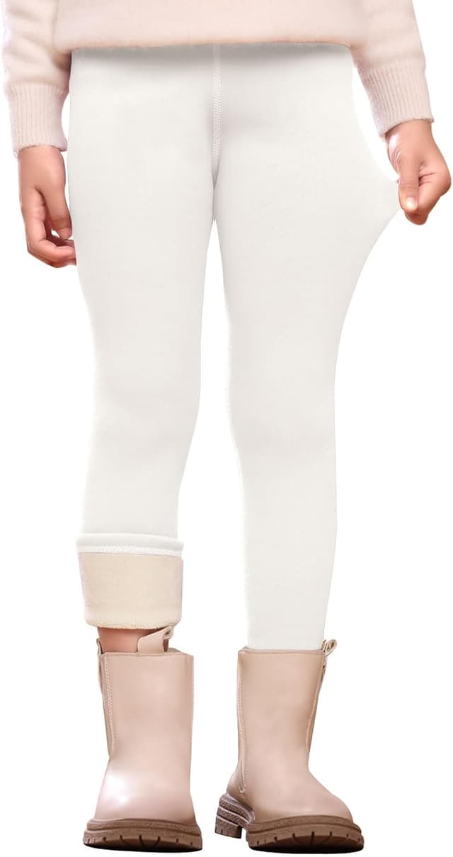 Imagen de Vorvowry Girls Fleece Lined Leggings thermal tights en OfertitasTOP
