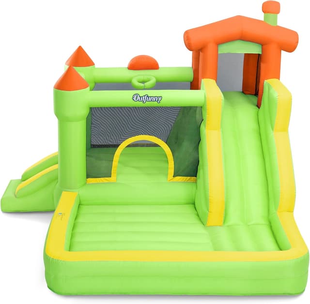 Detalle de Outfunny Inflatable Bounce House 450W blower 🏰