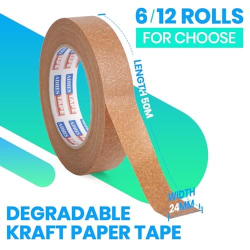 Detalle 2 de ADHES TAPE Cinta Kraft 24 mm x 50 m