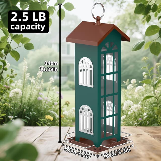 Thumbnail 6 de Metal Bird Feeder Waterproof Hanging
