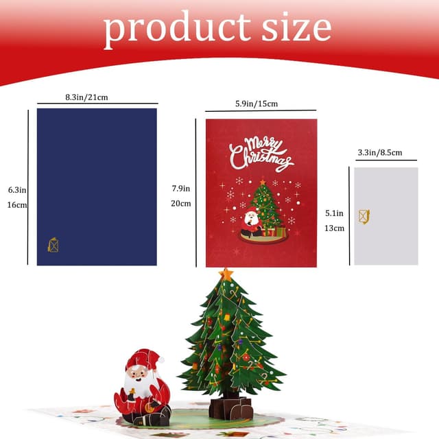 Thumbnail 6 de Magic Ants Weihnachtskarte 3D Pop-Up Karte