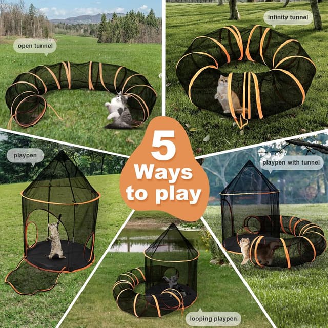 Detalle 2 de Odoland outdoor cat tunnel tent 305 cm