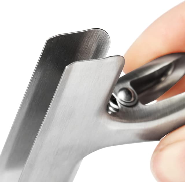 Detalle de com-four 10-teiliges Set Verschlussklammern aus Edelstahl für Lebensmittelbeutel & Tüten (10 Stück, silberfarben)