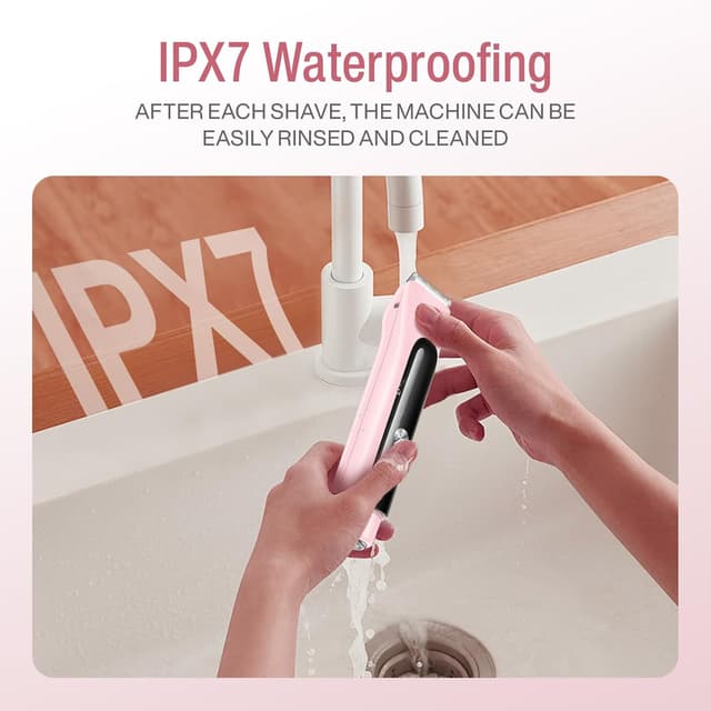 Detalle 2 de Lady Shavers for Women LS7 2-in-1 Electric Razor (IPX7 Wet & Dry) with LED Display