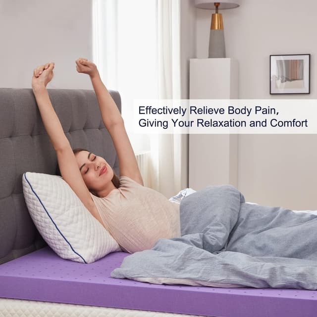 Thumbnail 5 de SINWEEK 2 Inch Gel Memory Foam Mattress Topper