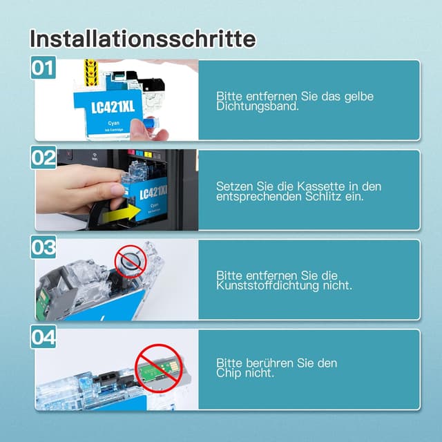 Thumbnail 3 de Glliter LC421XL Value Pack 500 Seiten