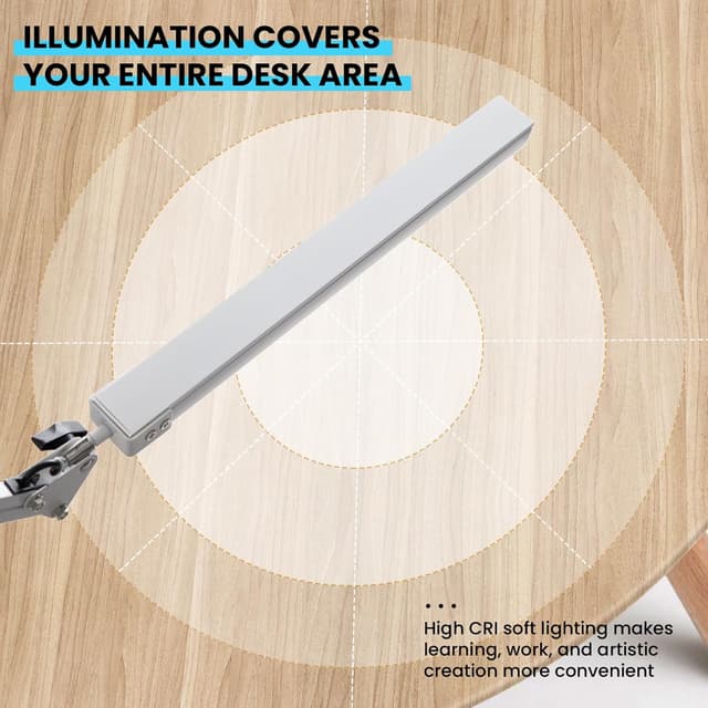 Detalle 2 de BIENSER LED desk lamp with clamp, 10 brightness